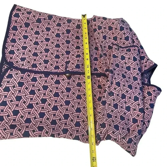 TRIMDIN Reversible Quilted Jacket Blazer Pink And Navy Blue Sz XL - Picture 5 of 7